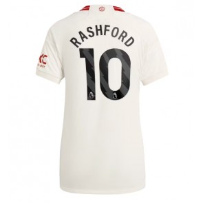Manchester United Marcus Rashford #10 Rezervni Dres za Ženska 2023-24 Kratak Rukavima